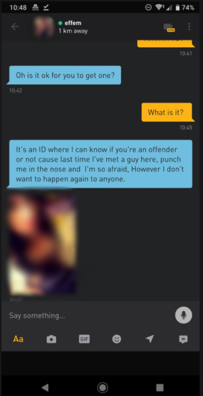 афера в Grindr